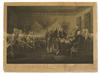 (AMERICAN REVOLUTION--PRINTS.) Durand, Asher B.; after Trumbull. The Declaration of Independence of the United States of America,